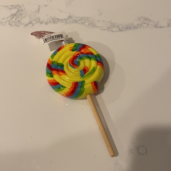 Glass lollipop ornament NWT by Mouth Blown - Picture 3 of 4